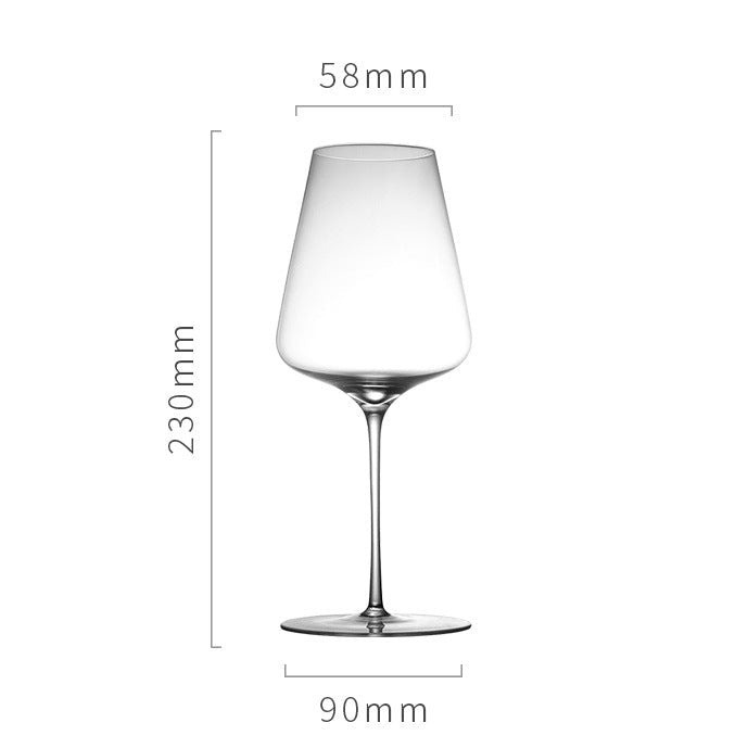 Slim Crystal Glass Wine Goblet for Hotels and Events
