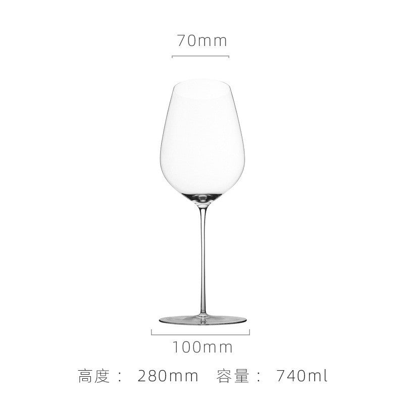 Slim Crystal Glass Wine Goblet for Hotels and Events